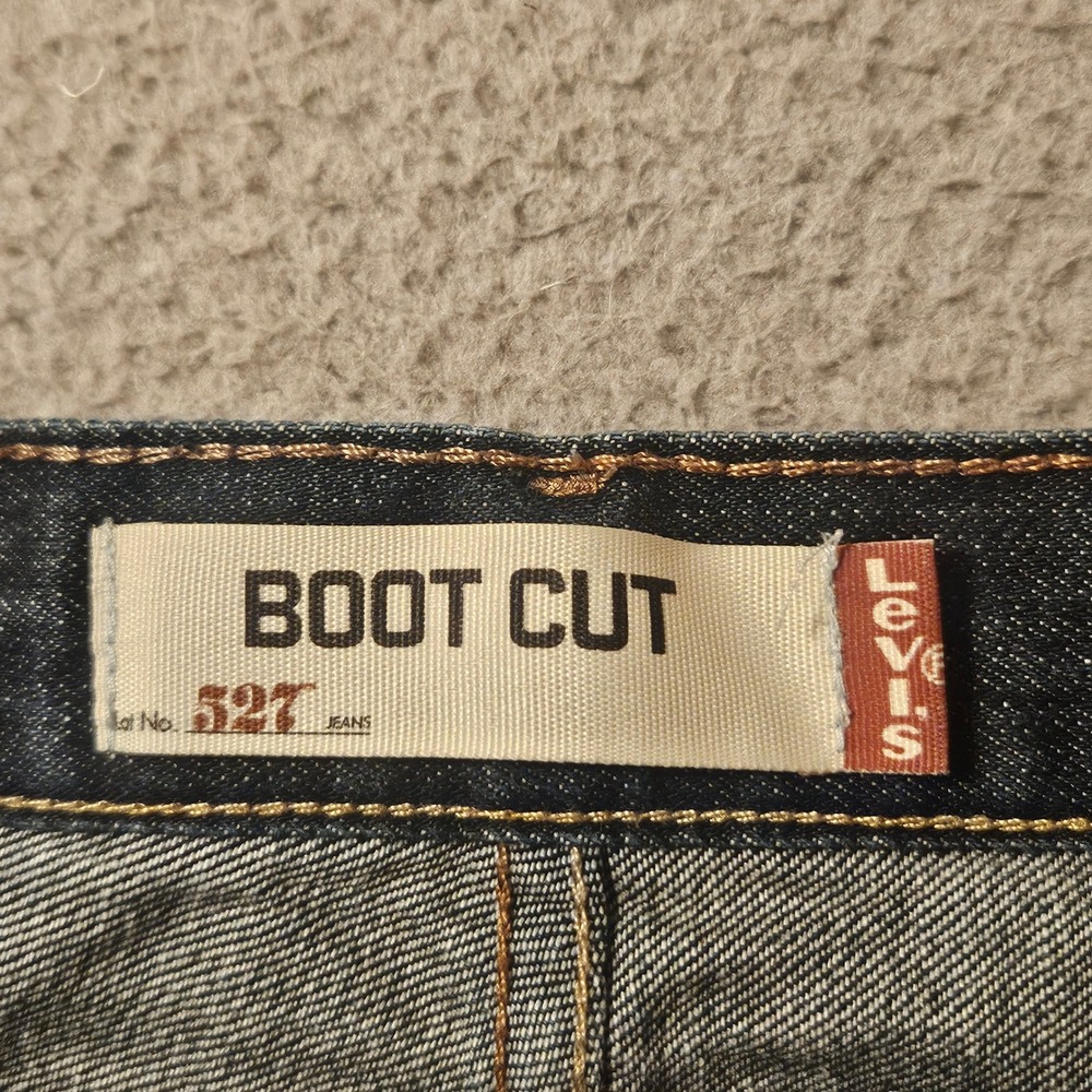 Levi's 527 Boot Cut Dark Wash Western Ranch Cowboy Jeans Mens 36x32 - Picture 3 of 8